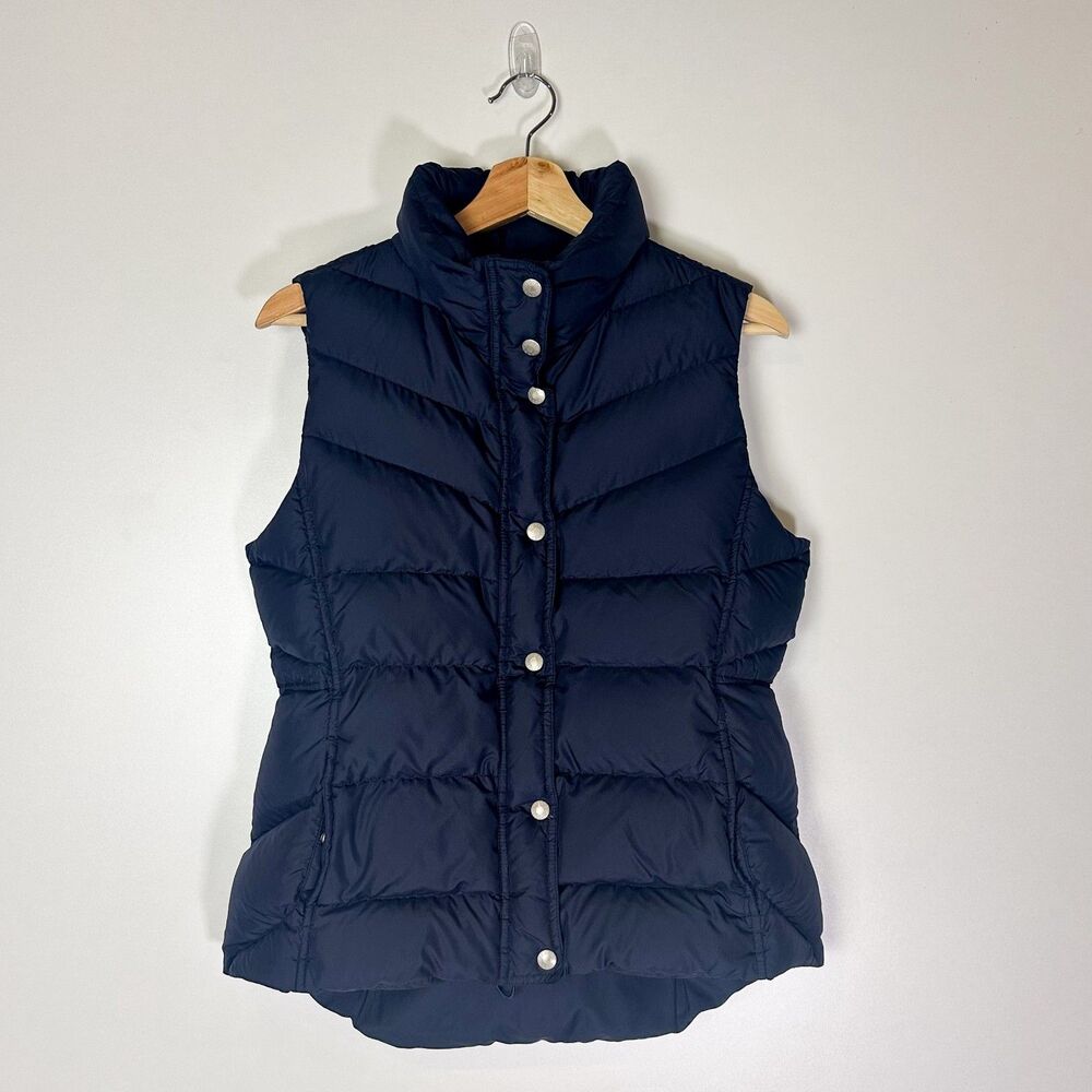 J. Crew Navy Puffer Vest